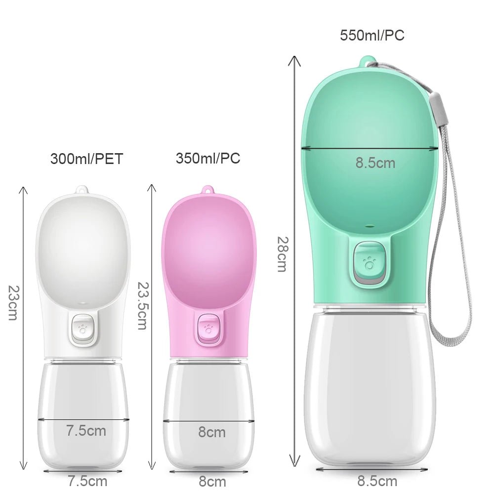 Dog Water Bottle For Pet Dogs Cats Water Feeder Bowls Outdoor Travel Leakproof Puppy Drinking Container Pug Chihuahua Labrador - Checkouts UK