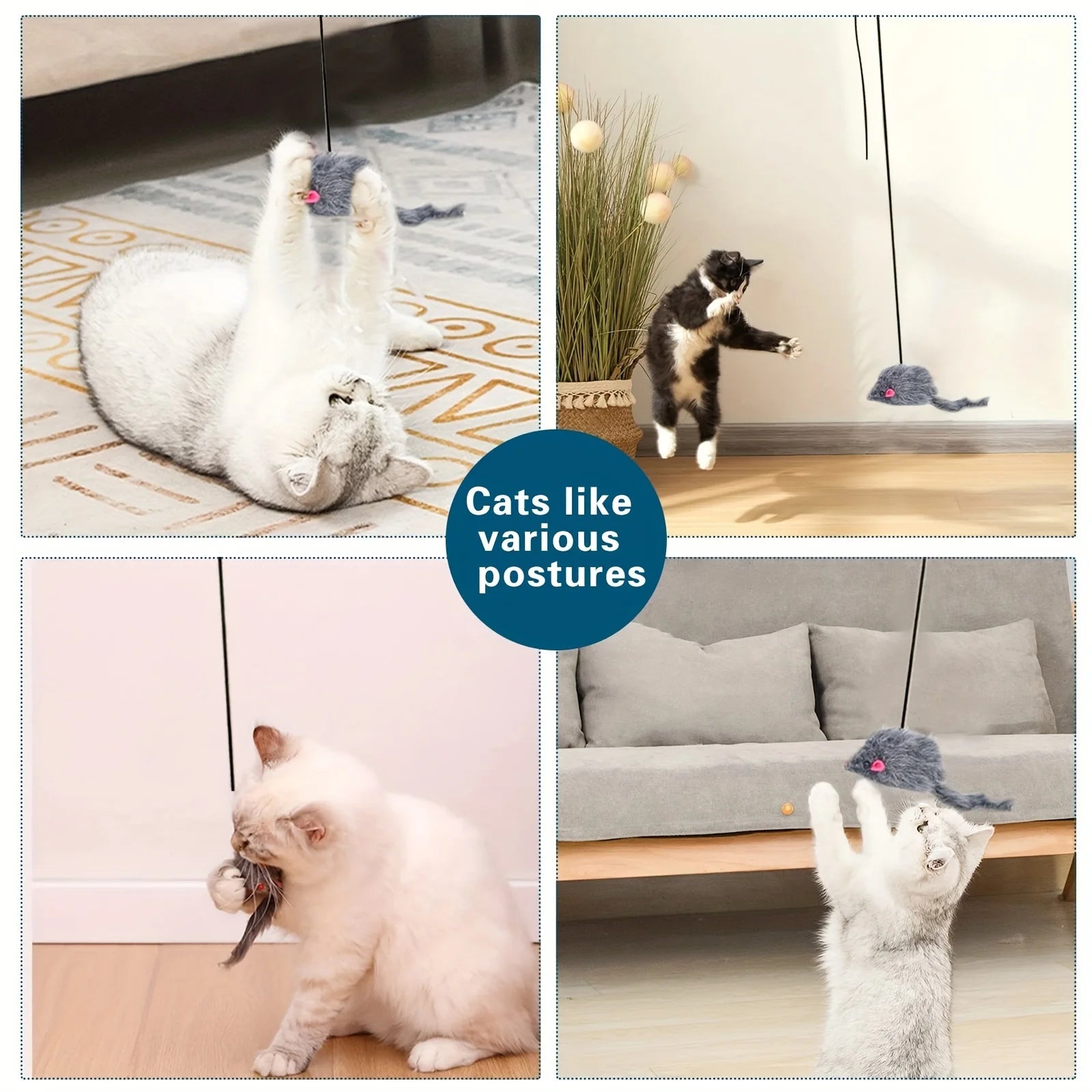 Door Hanging Cat Toy Stress Relieve Living OmDoor Hanging Toy for Living Room Hanging Kitten - Furbury