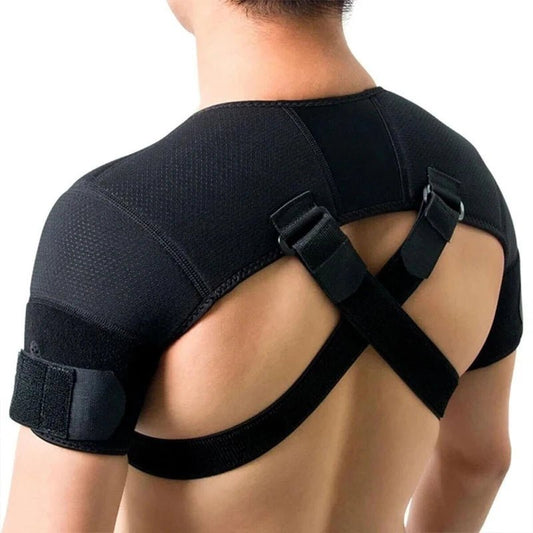 Double Shoulder Brace Support Belt Adjustable Pressurized Breathable Protective Shoulder Strap for Back Pain Relief - Checkouts USA