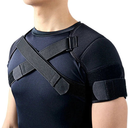 Double Shoulder Brace Support Belt Adjustable Pressurized Breathable Protective Shoulder Strap for Back Pain Relief - Checkouts USA