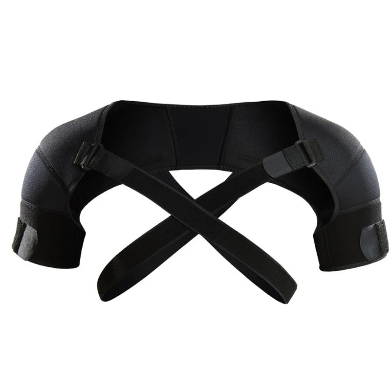Double Shoulder Brace Support Belt Adjustable Pressurized Breathable Protective Shoulder Strap for Back Pain Relief - Checkouts USA