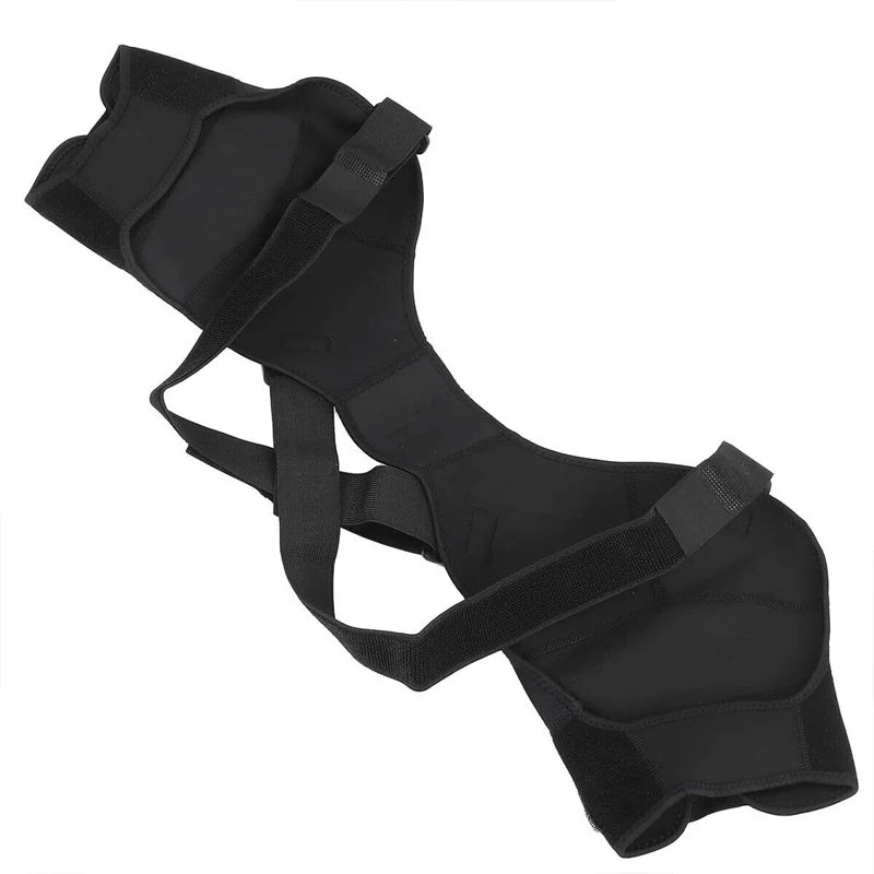 Double Shoulder Brace Support Belt Adjustable Pressurized Breathable Protective Shoulder Strap for Back Pain Relief - Checkouts USA