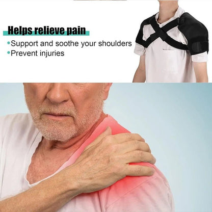 Double Shoulder Brace Support Belt Adjustable Pressurized Breathable Protective Shoulder Strap for Back Pain Relief - Checkouts USA