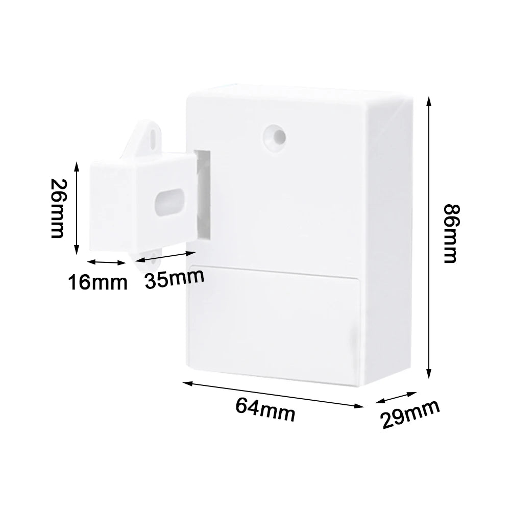 Electronic Lock RFID Electronic Cabinet Lock with 2 Key Hidden DIY RFID Lock Smart Sensor for Wooden Drawer Locker Cupboard - Checkouts USA