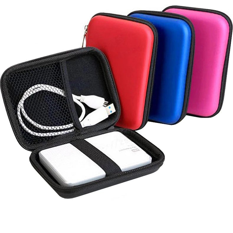 External USB Hard Drive Disk Storage Bag Carry Usb Cable Case Cover For PC Laptop Hard Disk Box - Checkouts UK
