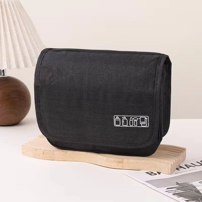 Fabric Men Portable Storage Bag Toiletries Organizer Women Cosmetic Bag Waterproof Hanging Travel Wash Pouch - Checkouts UK