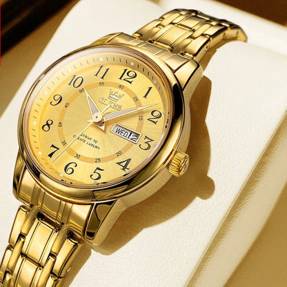 Fashion luxury women's watches trend brand 30m waterproof Arabic numeral scale quartz watch for women Original wristwatch - Checkouts USA