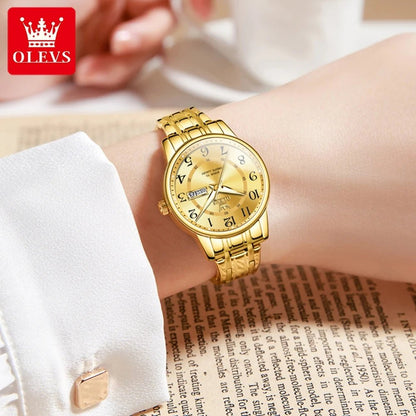 Fashion luxury women's watches trend brand 30m waterproof Arabic numeral scale quartz watch for women Original wristwatch - Checkouts USA