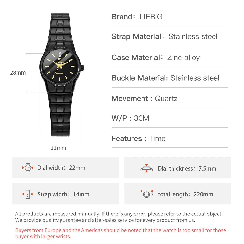 Fashion Quartz Women Wristwatch Female Luxury Stainless Steel Strip Original Waterproof Ladies Clock Watches Reloj Mujer - Checkouts USA