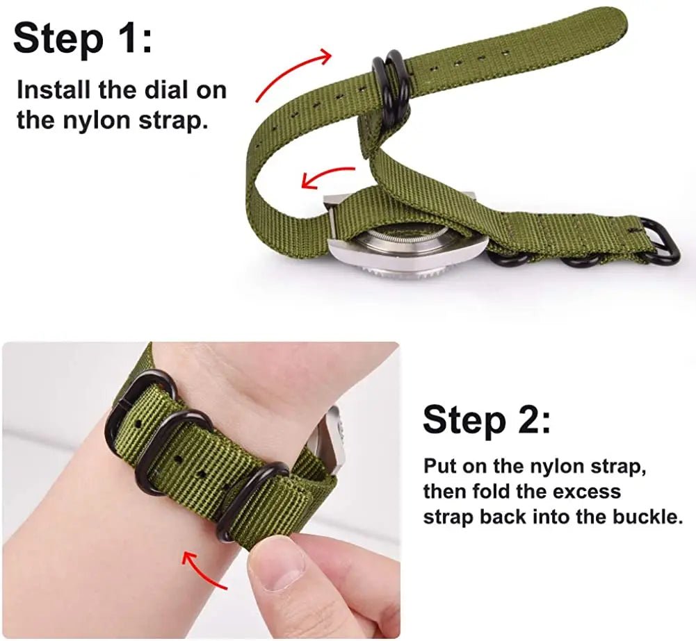 Field Watch Easy Reading Fabric Strap 24 Hours Display Quartz Movement - Checkouts USA