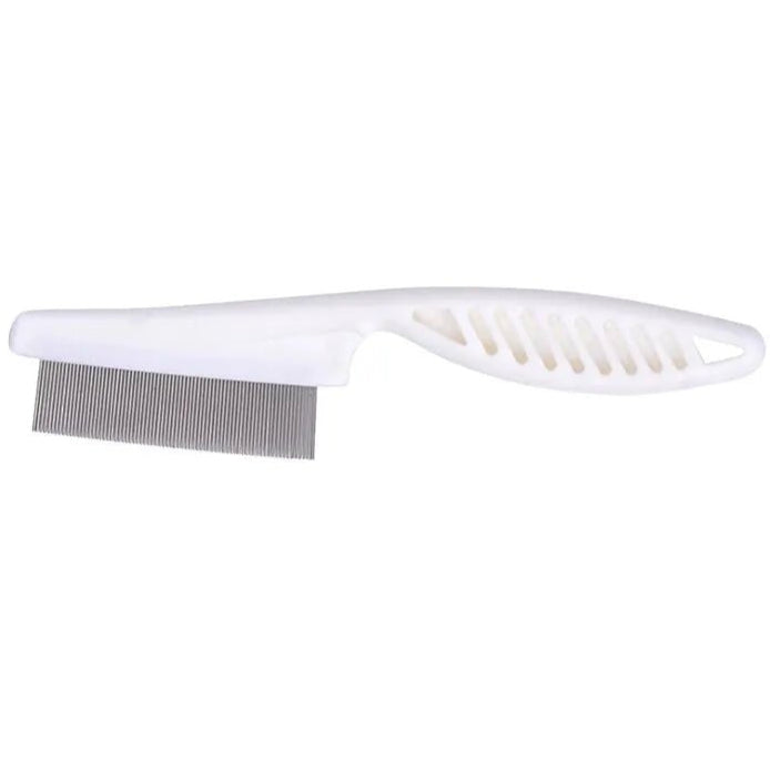 Flea Comb Dog Cat Hair Removal Brush Stainless Steel Dense Teeth Inline Comb Portable Pet Universal Grooming Cleaning Supplies - Checkouts UK