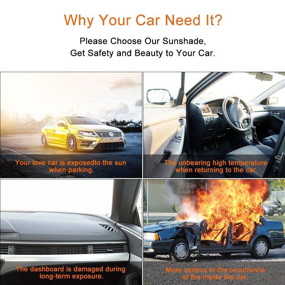 Flodable Car Windshield Sunshade Auto Accessories For Dodge Ram 1500 2019 Journey Nitro Caravan Caliber Challenger Srt Avenger - Checkouts USA