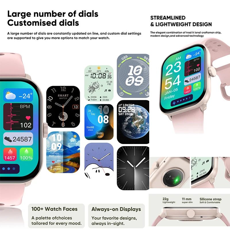 For Xiaomi Watch 5 Global Version Men Women HD AMOLED Screen Heart Rate Bluetooth Call GPS Track Waterproof Sports Smart Watch - Checkouts USA