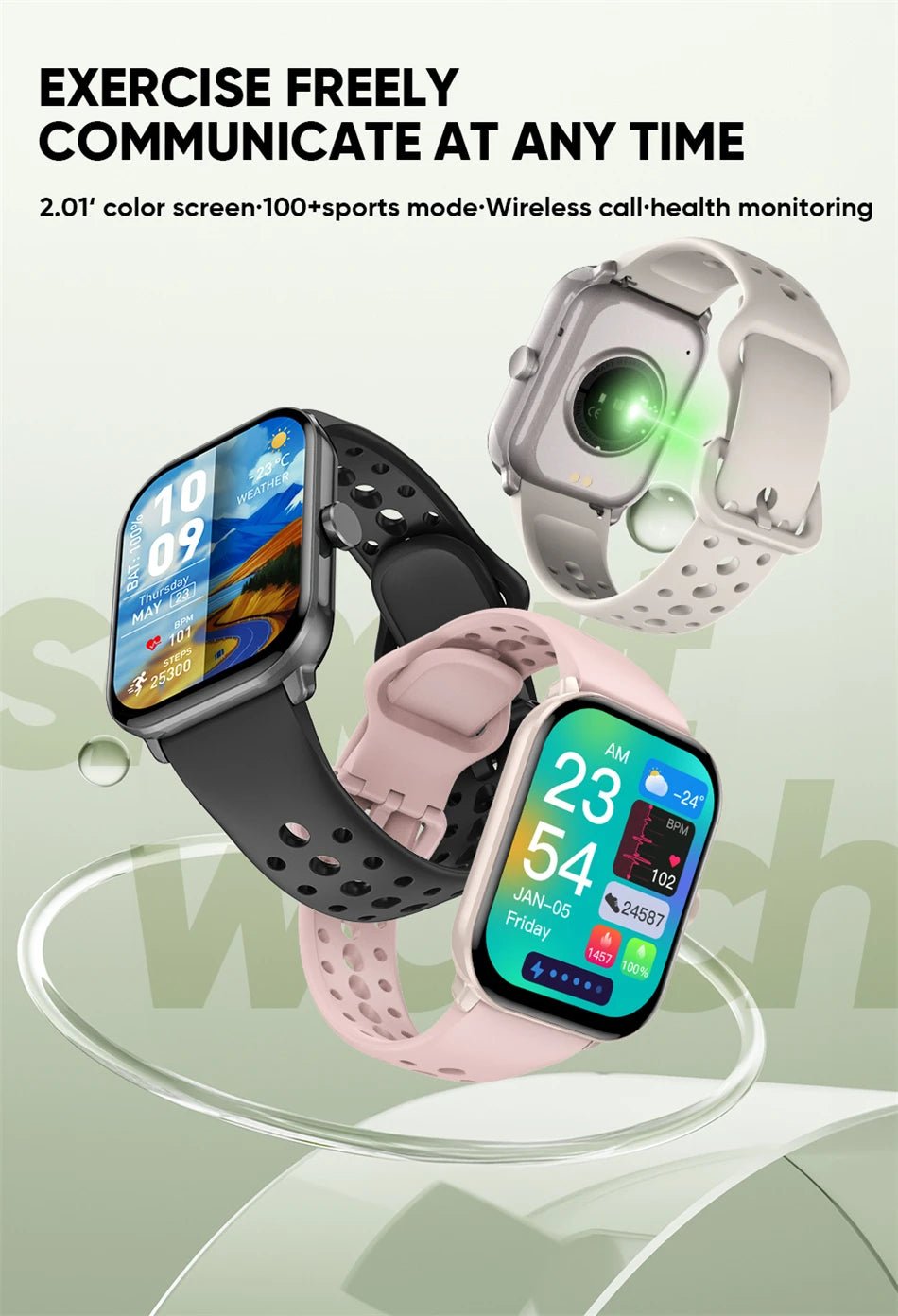 For Xiaomi Watch 5 Global Version Men Women HD AMOLED Screen Heart Rate Bluetooth Call GPS Track Waterproof Sports Smart Watch - Checkouts USA