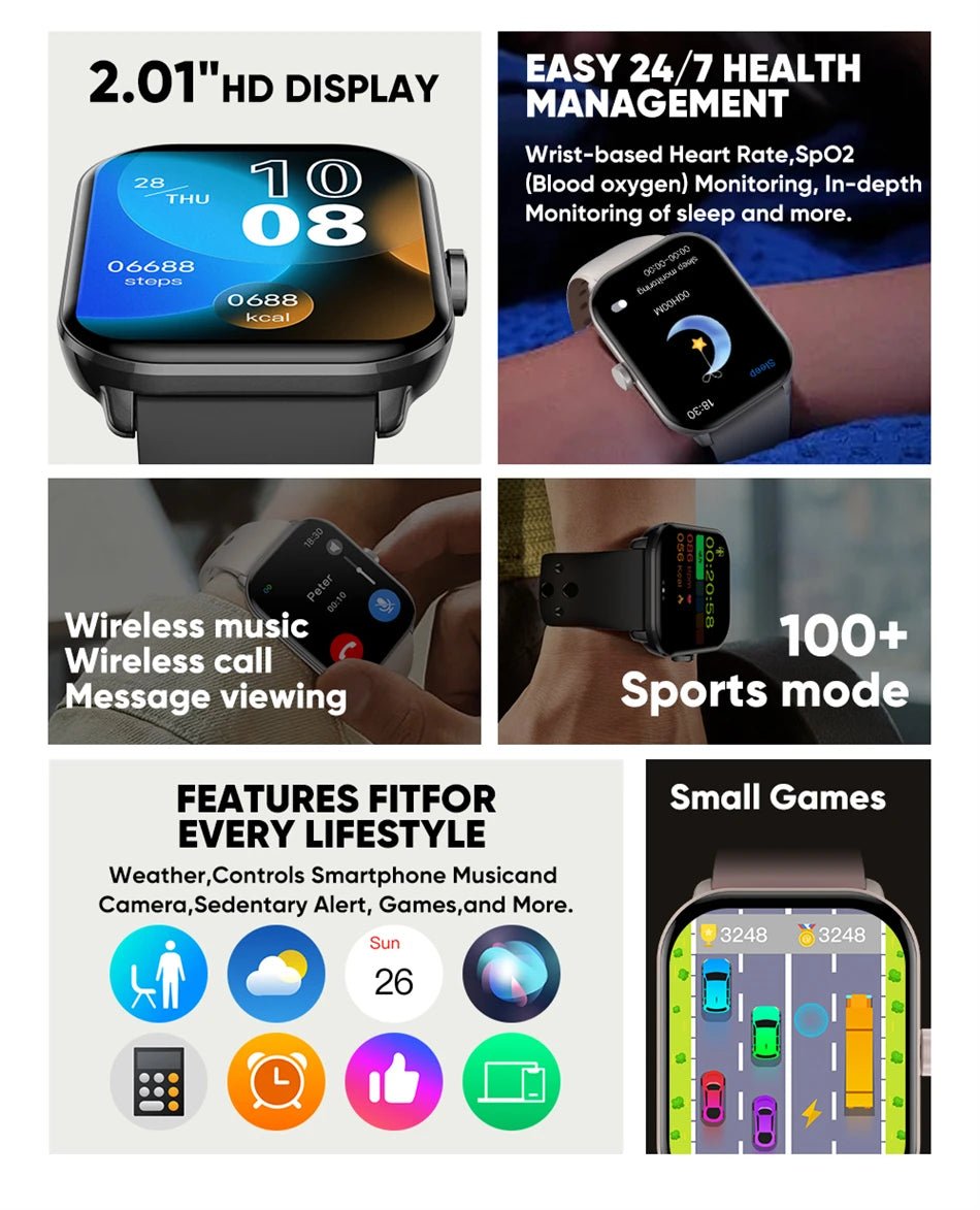 For Xiaomi Watch 5 Global Version Men Women HD AMOLED Screen Heart Rate Bluetooth Call GPS Track Waterproof Sports Smart Watch - Checkouts USA