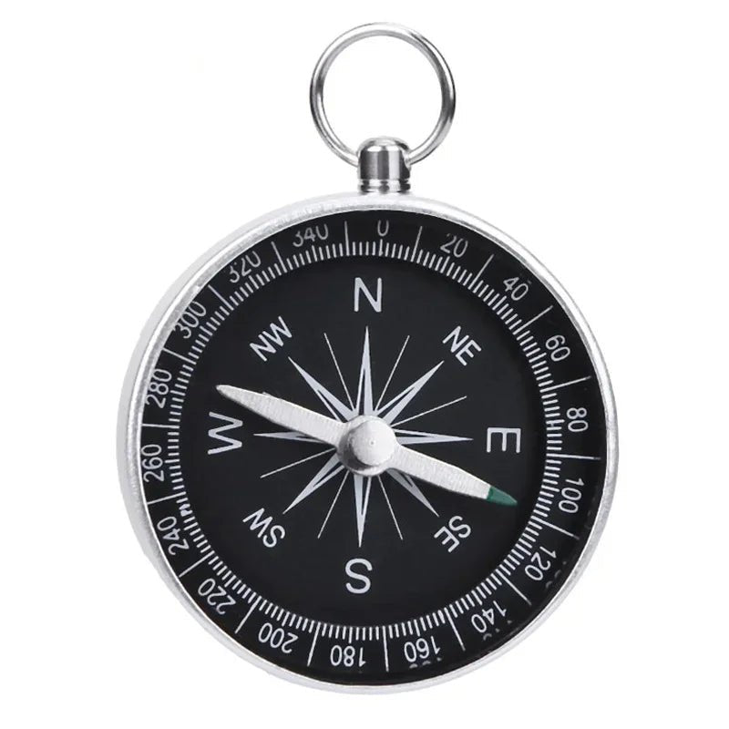 G44 Compass Keychain Pendant Aluminum Alloy Metal Material Portable Gift Mini Pocket Outdoor Adventure Travel Compass - Checkouts UK