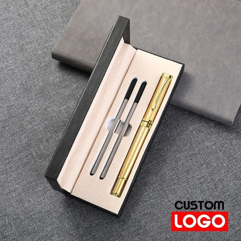 Gift Box Packaging Luxury Metal Ballpoint Pens School Business Office Signature Roller Pen Student Stationery Supplies Writing - Checkouts USA
