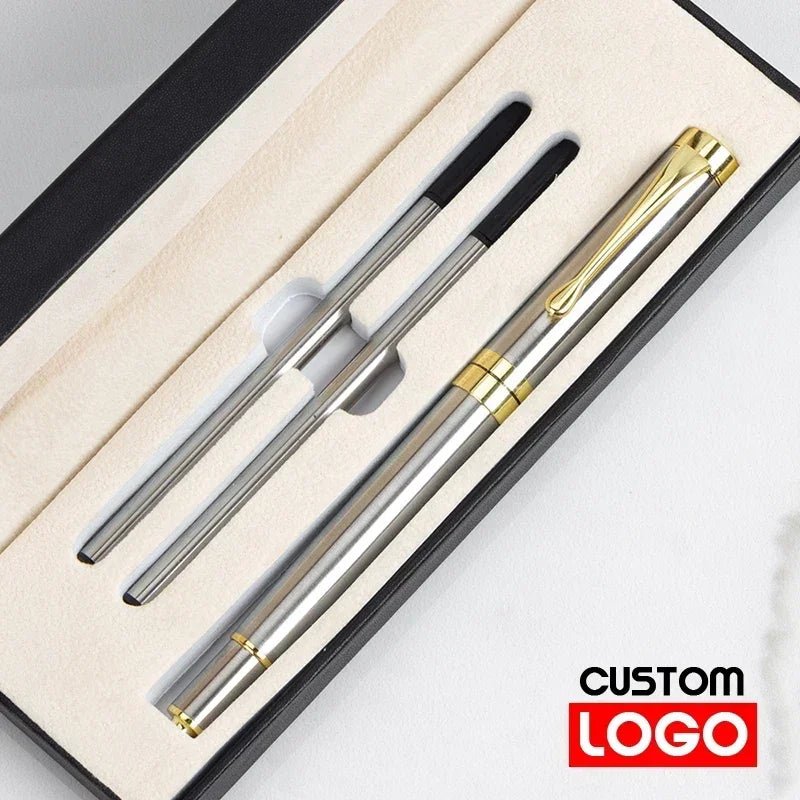 Gift Box Packaging Luxury Metal Ballpoint Pens School Business Office Signature Roller Pen Student Stationery Supplies Writing - Checkouts USA