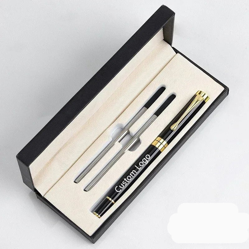 Gift Box Packaging Luxury Metal Ballpoint Pens School Business Office Signature Roller Pen Student Stationery Supplies Writing - Checkouts USA