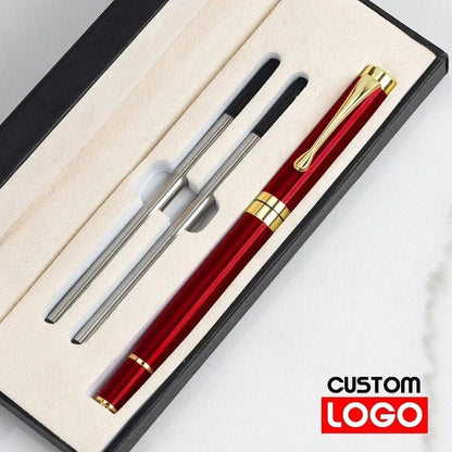 Gift Box Packaging Luxury Metal Ballpoint Pens School Business Office Signature Roller Pen Student Stationery Supplies Writing - Checkouts USA