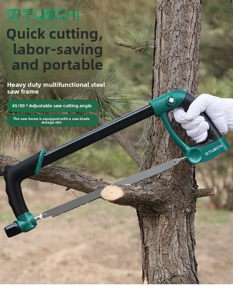 Hacksaw Home Mini Hand Saw, Bow Multipurpose Iron Saw, Rack Woodworking Tools Metal Cutting Small Data - Checkouts USA