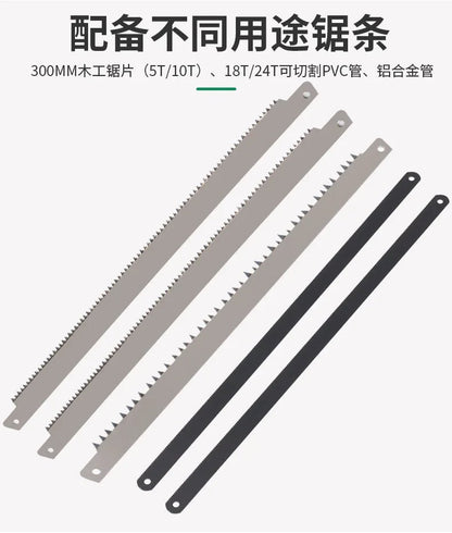 Hacksaw Home Mini Hand Saw, Bow Multipurpose Iron Saw, Rack Woodworking Tools Metal Cutting Small Data - Checkouts USA