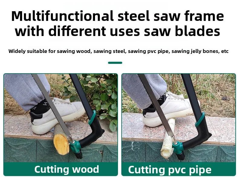 Hacksaw Home Mini Hand Saw, Bow Multipurpose Iron Saw, Rack Woodworking Tools Metal Cutting Small Data - Checkouts USA