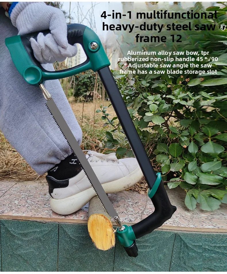 Hacksaw Home Mini Hand Saw, Bow Multipurpose Iron Saw, Rack Woodworking Tools Metal Cutting Small Data - Checkouts USA