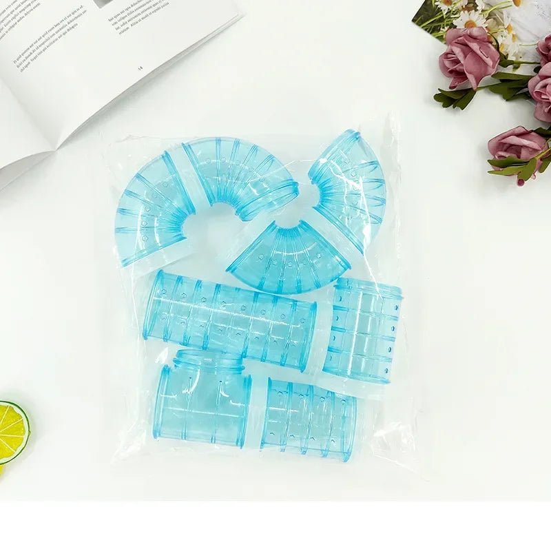 Hamster Toy Maze DIY Remodeled Cage External Tubes Tunnel Set Sports U Pipe Hamster Accessories Pipeline Chinchillas Supplies - Furbury