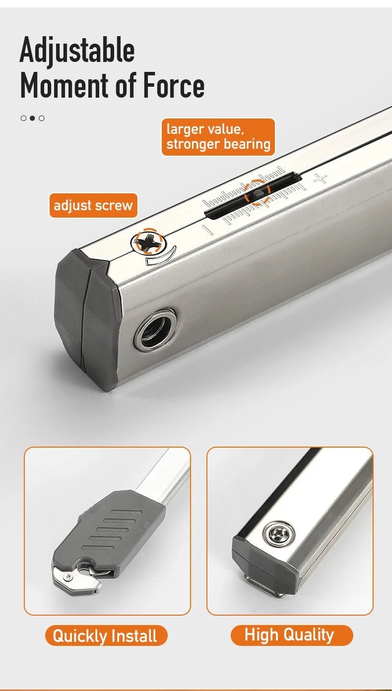 Heavy Duty Hydraulic Cabinet Hinge Randomly Stop Soft Closing Kitchen Hinges Adjustable Door Support Lift Up Door Hardware - Checkouts USA