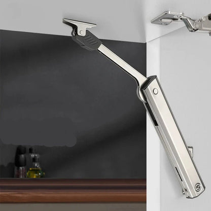 Heavy Duty Hydraulic Cabinet Hinge Randomly Stop Soft Closing Kitchen Hinges Adjustable Door Support Lift Up Door Hardware - Checkouts USA