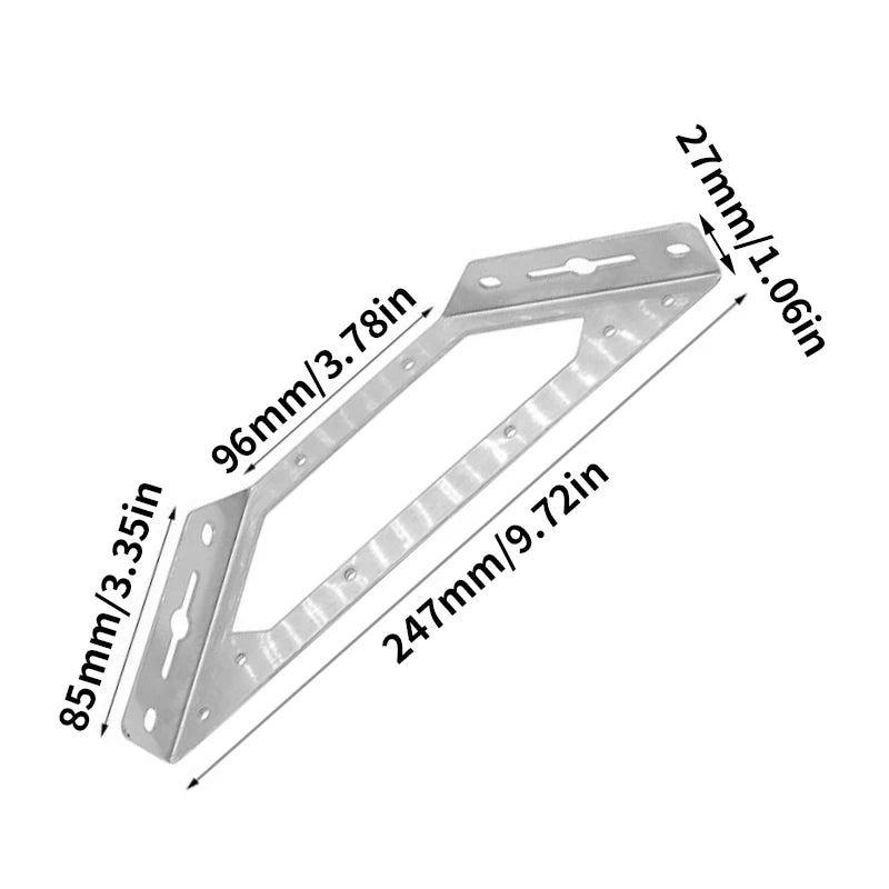 Heavy - duty multi - functional stainless steel large Angle code, Furniture plank connector Hardware accessories angle bracket - Checkouts USA