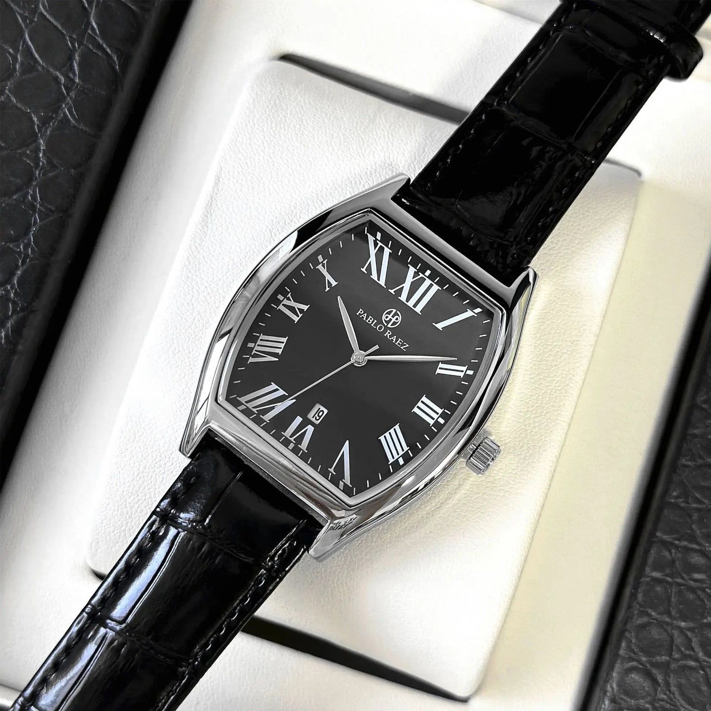 High quality Men Watch Brand Business Waterproof Leather Strap Wine Barrel Simple Temperament Male Fashion Quartz clock Watches - Checkouts USA