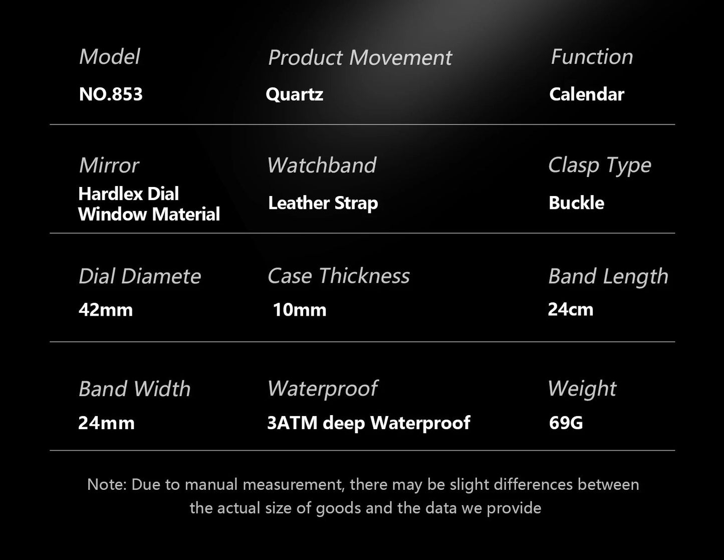 High Quality Watch For Men Luxury Luminous Waterproof Week Calendar Man Clock Leather Square Men's Quartz Watches Reloj - Checkouts USA