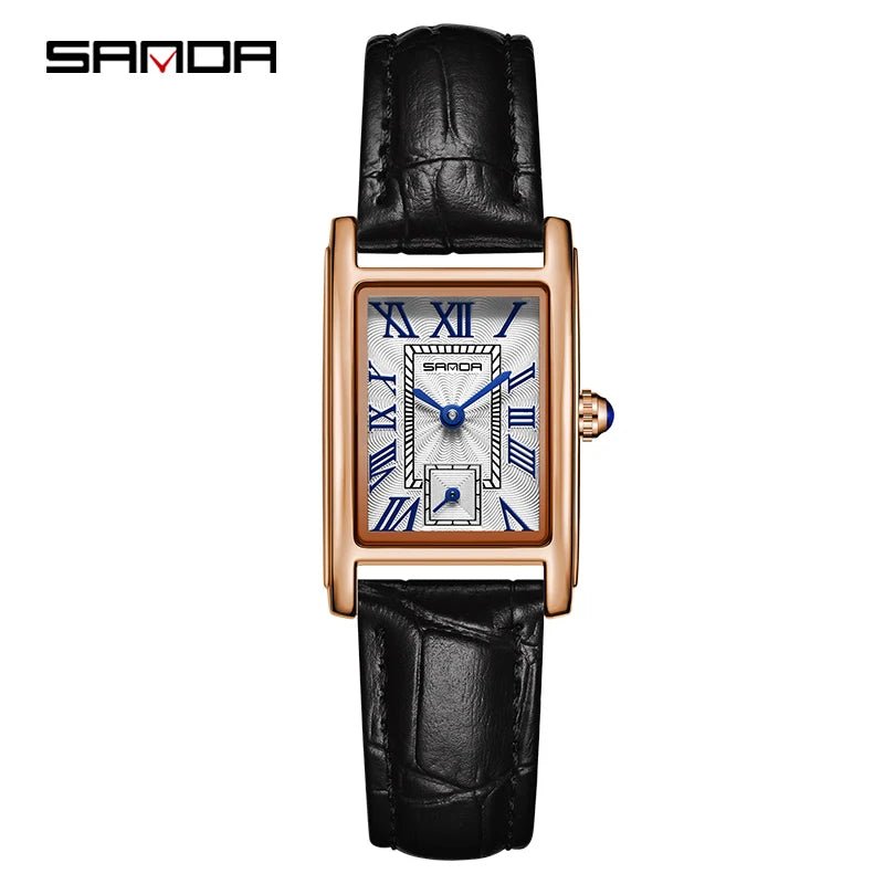 Hot Sale Women's Wristwatch Alloy Fashion Elegant Compact Quartz Ladies Rose Gold Wrist Watch Waterproof 3ATM Steel - Checkouts USA