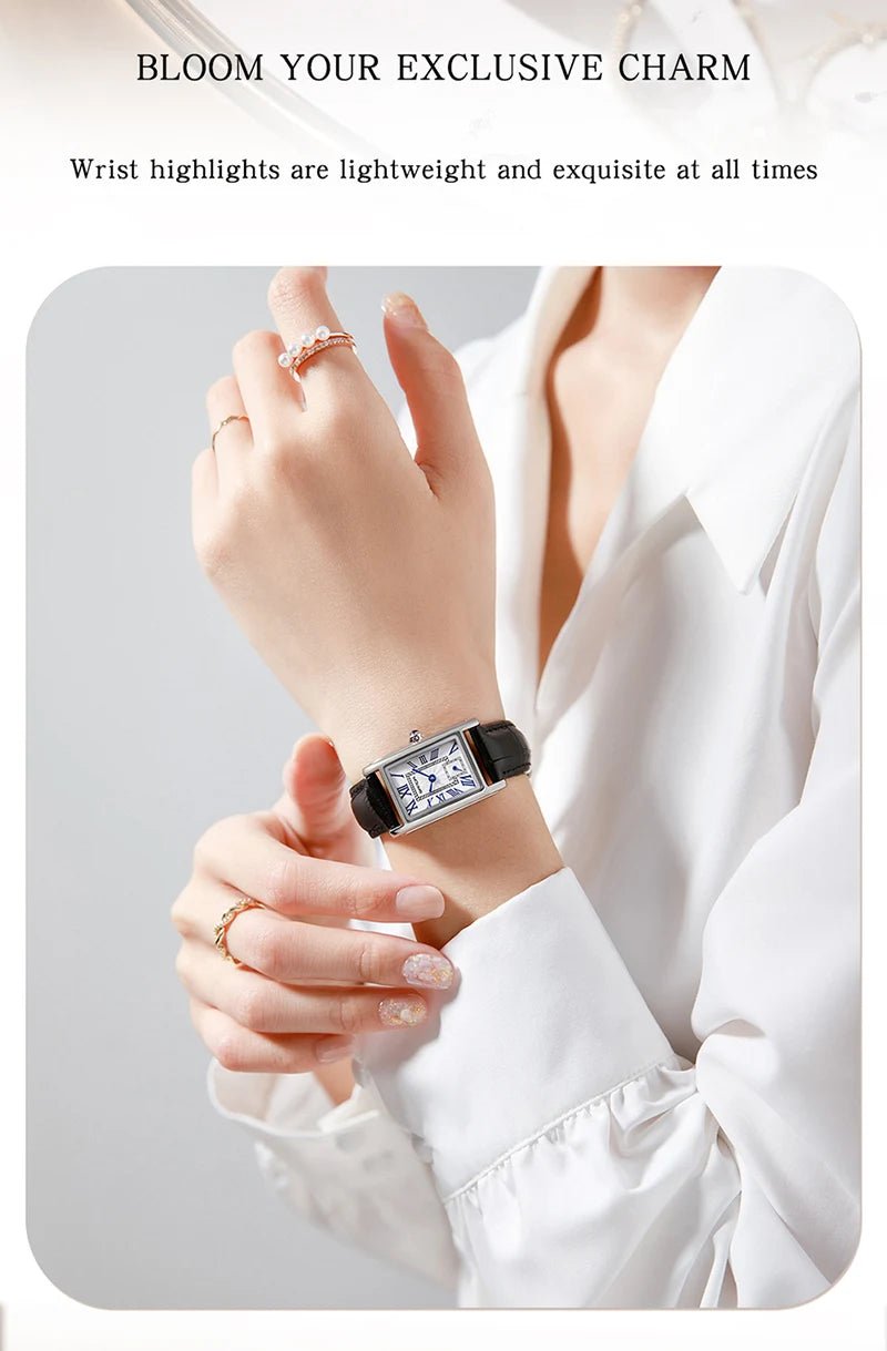 Hot Sale Women's Wristwatch Alloy Fashion Elegant Compact Quartz Ladies Rose Gold Wrist Watch Waterproof 3ATM Steel - Checkouts USA