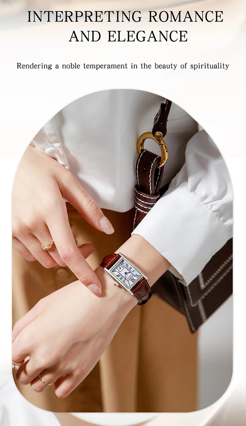 Hot Sale Women's Wristwatch Alloy Fashion Elegant Compact Quartz Ladies Rose Gold Wrist Watch Waterproof 3ATM Steel - Checkouts USA