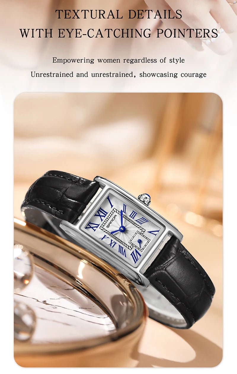 Hot Sale Women's Wristwatch Alloy Fashion Elegant Compact Quartz Ladies Rose Gold Wrist Watch Waterproof 3ATM Steel - Checkouts USA