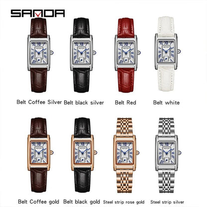 Hot Sale Women's Wristwatch Alloy Fashion Elegant Compact Quartz Ladies Rose Gold Wrist Watch Waterproof 3ATM Steel - Checkouts USA