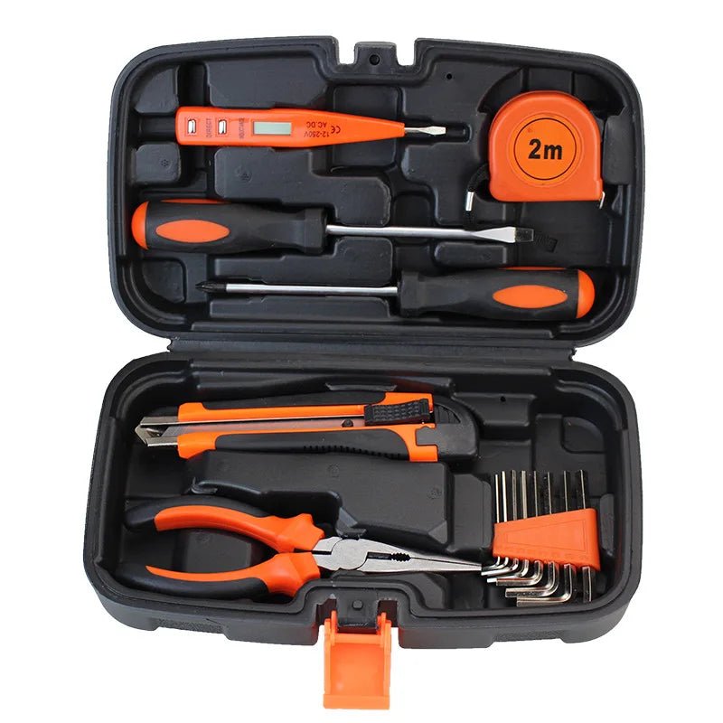 Household Hardware Tools Combination Set Car Maintenance Tools Electric Drill Impact Drill Set Toolbox - Checkouts USA