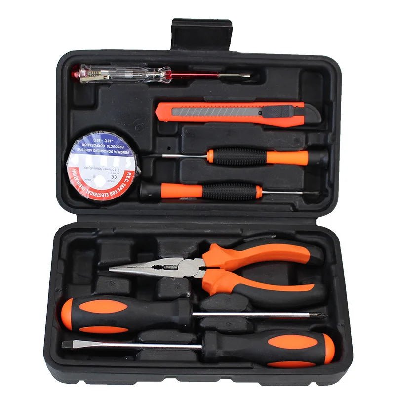Household Hardware Tools Combination Set Car Maintenance Tools Electric Drill Impact Drill Set Toolbox - Checkouts USA