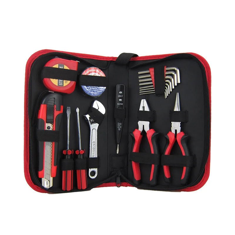 Household Hardware Tools Combination Set Car Maintenance Tools Electric Drill Impact Drill Set Toolbox - Checkouts USA