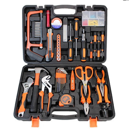 Household Hardware Tools Combination Set Car Maintenance Tools Electric Drill Impact Drill Set Toolbox - Checkouts USA