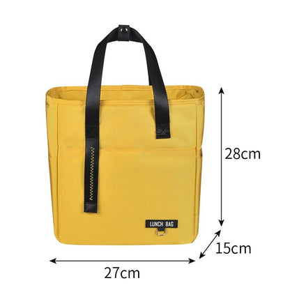 Insulated Bento Lunch Box Thermal Bag Large Capacity Food Zipper Storage Bags Container for Women Cooler Travel Picnic Handbags - Checkouts UK