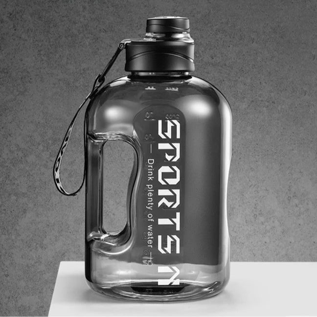 Insulated Water Bottles with Straw Gym Traveling Hiking Camping Hot Water Bottle for Men Women Leakproof Fitness Bottle - Checkouts UK