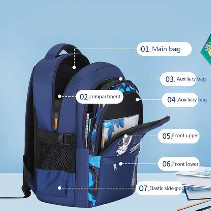 Kids Backpack Children School Bags for Boys Astronaut School Backpack Waterproof Primary Book Bag Mochila Infantil - Checkouts USA