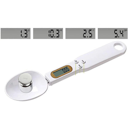LCD Digital Kitchen Scale Electronic Cooking Food Weight Measuring Spoon 500g 0.1g Coffee Tea Sugar Spoon Scale Kitchen Tool - Checkouts UK