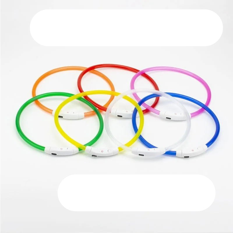 Led Dog Collar Luminous Usb Cat Dog Collar 3 Modes Led Light Glowing Loss Prevention LED Collar For Dogs Pet Dog Accessories - Checkouts UK