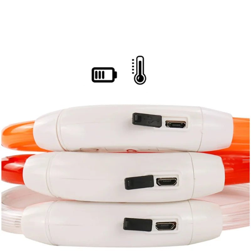 Led Dog Collar Luminous Usb Cat Dog Collar 3 Modes Led Light Glowing Loss Prevention LED Collar For Dogs Pet Dog Accessories - Checkouts UK
