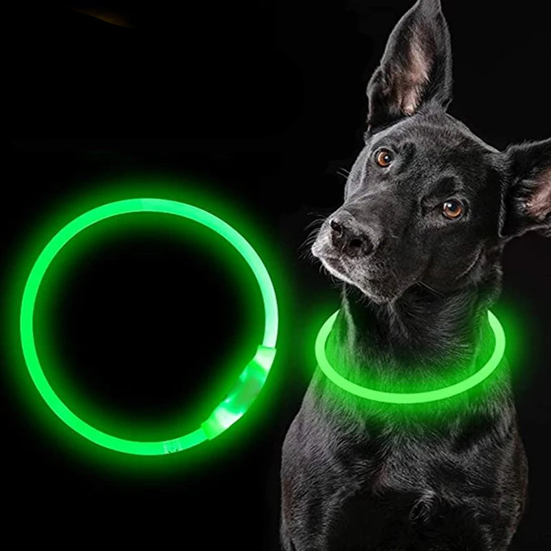 Led Dog Collar Luminous Usb Cat Dog Collar 3 Modes Led Light Glowing Loss Prevention LED Collar For Dogs Pet Dog Accessories - Checkouts UK